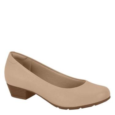 Imagem de Sapato Feminino Salto Baixo Modare 7032.500, Bege pelica, 36