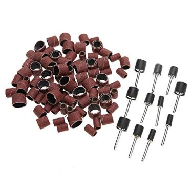 Imagem de 102pcs Polishing Moeting Lixing Tambor Kit Ferramenta Com Bielas de Conexão, Adequadas para Madeira, Metal, Banda de Polimento de Plástico