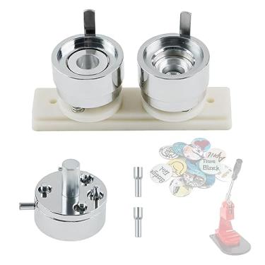 Imagem de Happizza Molde Para Máquina De Fazer Botões 1,25"/32 Mm - Matriz Intercambiável Adequado Prensa Pinos Trilho Deslizante