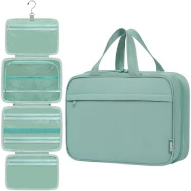 Imagem de prezon Necessaire Feminina, Organizador Portátil Para Pendurar, 4 Compartimentos À Prova De Vazamentos Condicionador Tamanho Normal, Conjunto Pincéis, Acessórios Maquiagem, Visível E Fácil Acesso. L