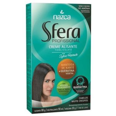 Imagem de Creme Alisante Sfera Profissional Manteiga de Karite Muitos Crespos - 