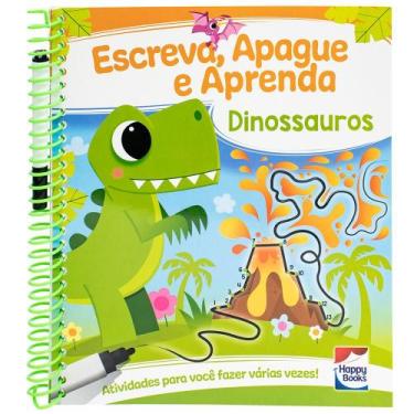 Imagem de Livro - Escreva, Apague e Aprenda: Dinossauros