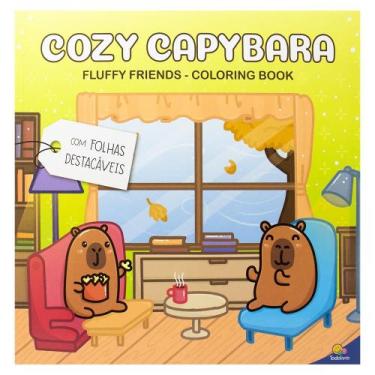 Imagem de Livro - Fluffy Friends - Coloring Book: Cozy Capybara