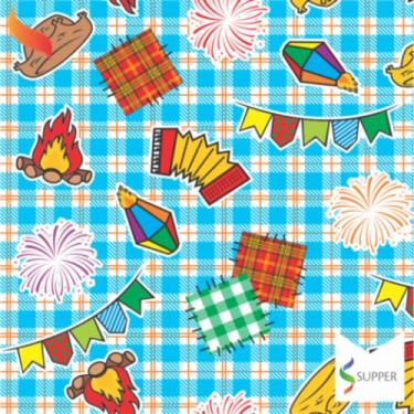 Imagem de TNT Xadrez Junino 1MT x 5MT - Supper