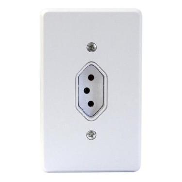 Imagem de Tomada 2P+T 10A 110/220v C/Placa Ref.1807113 RADIAL Cor Gelo