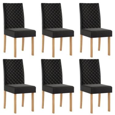 Imagem de Kit 6 Cadeiras para Sala de Jantar Elegance - Sonetto Móveis
