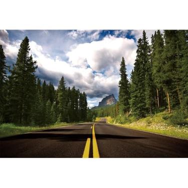 Imagem de Baocicco 3,7 x 2,4 m, pano de fundo para viagem, rodovia, céu azul, nuvens brancas, montanha, estrada, fotografia, cerimônia, viagem, viagem, festa, competição, outono, festival, adultos, fotos