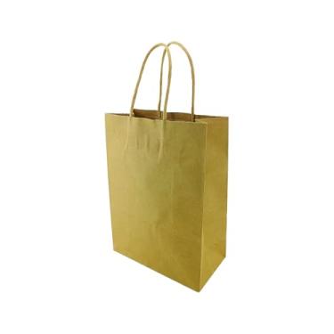 Imagem de Kit Sacolas Kraft de Papel PP Lembrança Festa 21,5cm