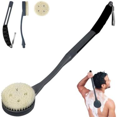 Imagem de BTideas Escova Traseira com Cabo Longo para Chuveiro, Escova de Banho Traseira de 20,5 ”Para Chuveiro, Purificador de Costas, Esfoliação e Melhora Da Saúde Da Pele para Idosos com Movimento Limitado Do Braço, Deficientes, Mulheres Grávidas
