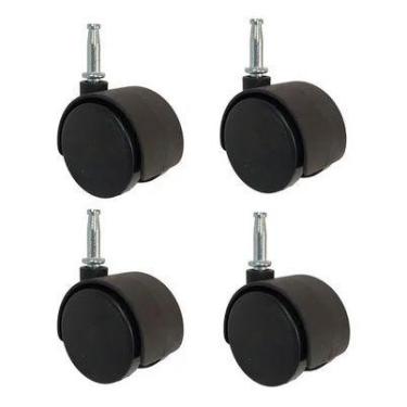 Imagem de Kit 4 Rodizios 1,5" Conjunto Roda Rodinha Cadeira Escritorio - Altimar
