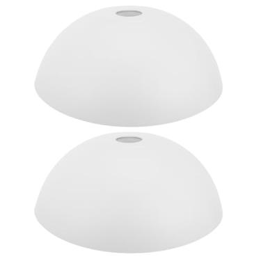 Imagem de ABOOFAN Peças De Abajur Plástico Com Cúpula Acrílico Para Iluminação Decorativa, Mini Abajur, Parede, Luminária Teto, Branco, Doméstico, Plissado