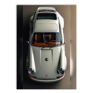 Imagem de Placa Decorativa Carro Esportivo Gelo Visão De Cima