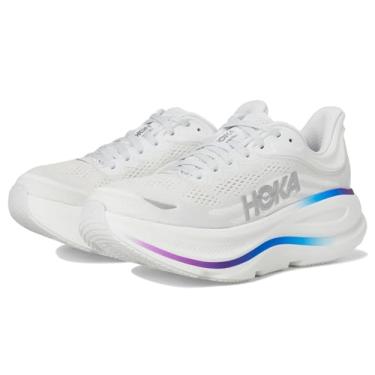 Imagem de HOKA Tênis feminino Bondi 9, Cinza cósmico/branco, 7 Wide