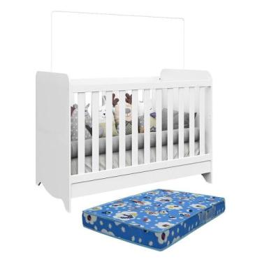 Imagem de Berço Americano Ben 3 em 1 com Colchão Baby Physical - Móveis Peroba, 