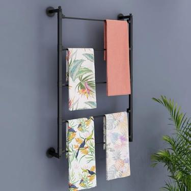 Imagem de Lenços De Metal Montados Na Parede Expositor De Lenço De Seda Organizador De Rack De Roupas Cachecol De Roupas Pano Pendurado Suporte De Gravata, A, L70xH90cm/6-tier