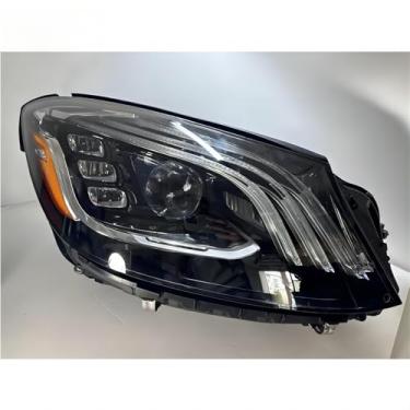 Imagem de Lâmpada de neblina esquerda direita LED luz diurna frontal LED conjunto de farol luz ampla compatível com S-Class 2018-2020 A2229069805 (esquerda)