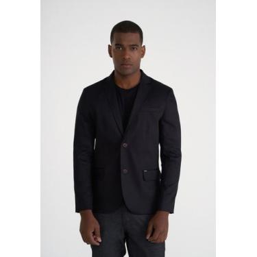 Imagem de Blazer Docthos Slim Sarja Liso, 003 preto, 48