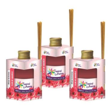 Imagem de Kit 3 aromatizador de ambiente tropical, Flor de amarilis