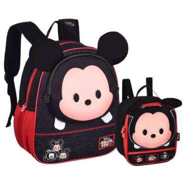 Imagem de Kit Mochila Costas e Lancheira Térmica Mickey Infantil - Clio