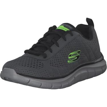 Imagem de Tênis de caminhada masculino Skechers, Track - Moulton, Carvão/Preto, 9.5