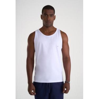 Imagem de Regata Malha Slim Lisa - Docthos, 001 branco, GG