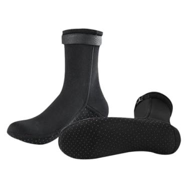 Imagem de Baoblaze Meias de mergulho de neoprene de 3 mm para esportes aquáticos, botas elásticas para água, meias de mergulho para vela, surfe, com snorkel e caiaque, 39 40