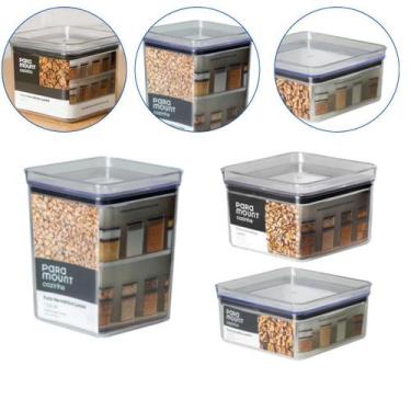 Imagem de Kit Potes Organizadores de Cozinha Armários 830/1060/1700 ml - 123 org