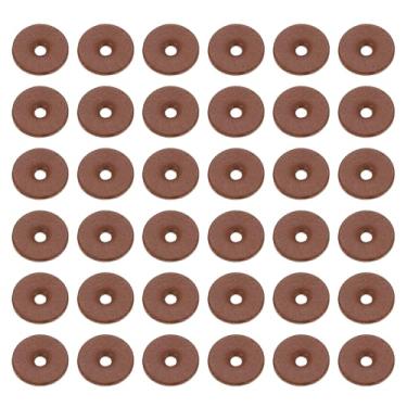 Imagem de PATIKIL Arruelas de couro, 150 peças de alça de couro, almofada espaçadora de 1,5 mm de espessura, redonda para alça de faca, martelo, machadinha, crachá, assento de bicicleta, artesanato, 12 mm