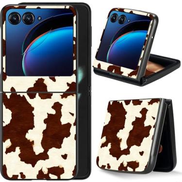 Imagem de Dikoer Capa flip para celular Moto Razr 50/Motorola Razr 60/Moto Razr 2024/Motorola Razr 2025 6,9 polegadas para mulheres e homens, capa dobrável à prova de choque de policarbonato rígido de corpo