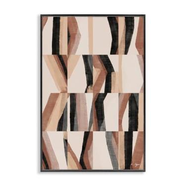 Imagem de Stupell Industries Kit abstrato neutro preto emoldurado giclée design de arte por 1x, 30 x 20