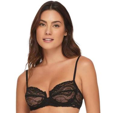 Imagem de Sutiã Rendado com Aro Valisere 38849 Coleção Cosmopop, Preto, 44