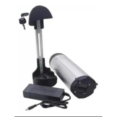 Imagem de Bateria Litio Garrafa 36v 10ah Bicicleta Com Suporte e Carregador - Ev