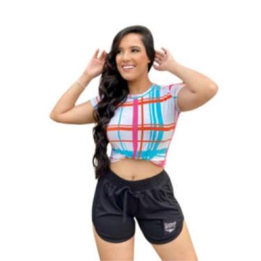 Imagem de Short Feminino Casual Piscina Esporte Confortável Resistente - Naimus,