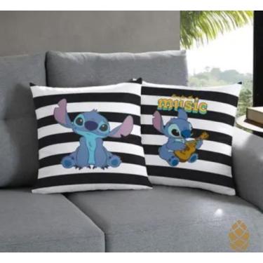 Imagem de Capa De Almofada Bella Janela Personagens 45x45 Decorativa, Capa Stitc