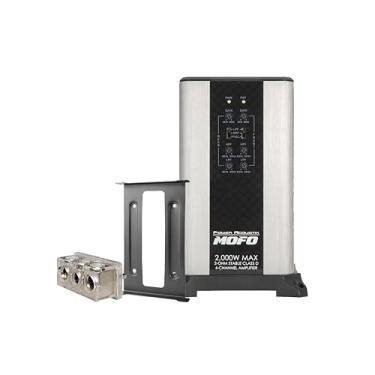 Imagem de Power Acoustik MOFO4-2KD | Amplificador de carro classe D de 4 canais, potência máxima de 2.000 watts, amplificador de carro de 4 Ohms Bridged 300 Watts RMS