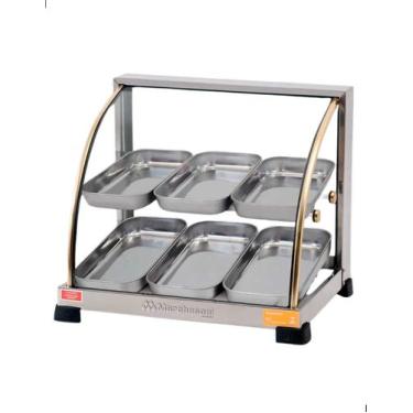 Imagem de Estufa Para Salgados 6 Bandejas Dupla Linha Ouro Marchesoni - Geral