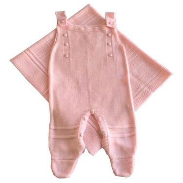 Imagem de Saída de Maternidade Jardineira 2 Peças - Kowak, Rosa, RN