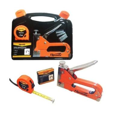 Imagem de Grampeador Kit Sparta (grampeador, Grampo e Trena) St - Dois Irmãos Ta