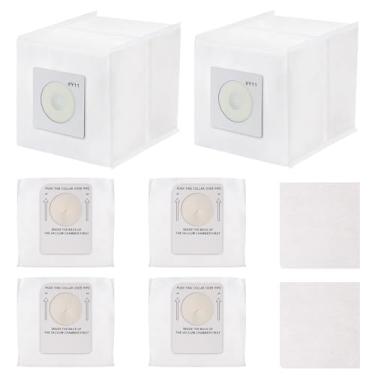 Imagem de Pacote com 6 sacos de aspirador Y11 compatíveis com aspirador de pó InterVac modelo CSRM / CS9, com 2 filtros de motor, peça # Y11-5