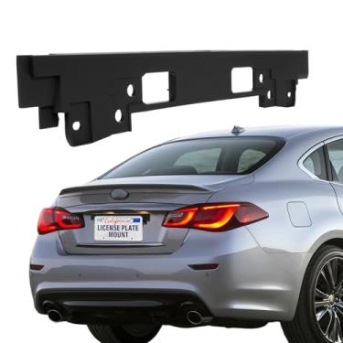 Imagem de Suporte de placa traseira ABS compatível com Infiniti Q60 Q40 G25 G35 G37 Coupe Sedan 2007-2016, suporte de montagem de placa de licença antivibração, molduras de substituição à prova de ferrugem com