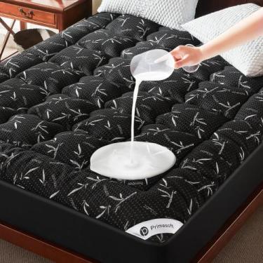 Imagem de Topper de colchão Primesoft King Size impermeável preto