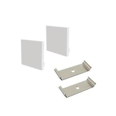 Imagem de Perfil De Sobrepor Taschibra Para Fita De Led Spire 45 Com 1 Metro Bra