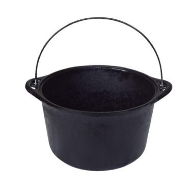 Imagem de Panela Ferro Fundido Caldeirão Antigo Sem Tampa N 20 3L. - Alta Qualid