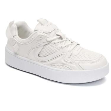 Imagem de Tênis Crystal Feminino Plataforma Ramarim 2483232 Branco Casual, 38, B