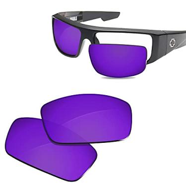 Imagem de Lentes de óculos de sol Glintbay de substituição 100% precisas para o Logan óptico espião, Polarized Deep Purple Mirror, Small