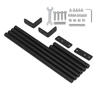 Imagem de Suporte Rod Set Liga de alumínio 3D Printer Acessórios Estabilização Frame Upgrade Kit para CR10 CR10S S5 Impressoras Preto Anodizado 6 Varas 4 Acessórios 32 Parafusos