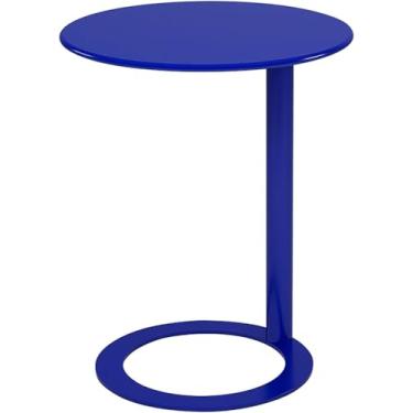 Imagem de Mesa Lateral Em Forma De C, Mesa Lateral Para Sofá, Mesa Final Moderna E Simples, Sofá T Deslizante Para Sala De Estar Quarto, Royal Blue, Small