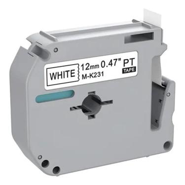 Imagem de Fita Rotulador Brother Pt-70 PT-55BM bco letra pta