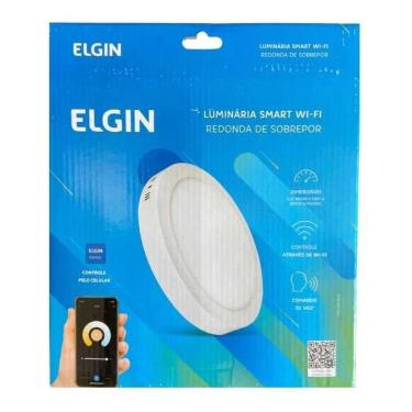 Imagem de Painel Inteligente Smart Wi-Fi Redonda Sobrepor - Elgin
