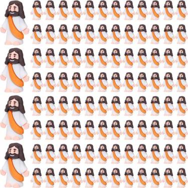 Imagem de Mini Jesus Figurines Barydat, pacote com 200 lembrancinhas para festas